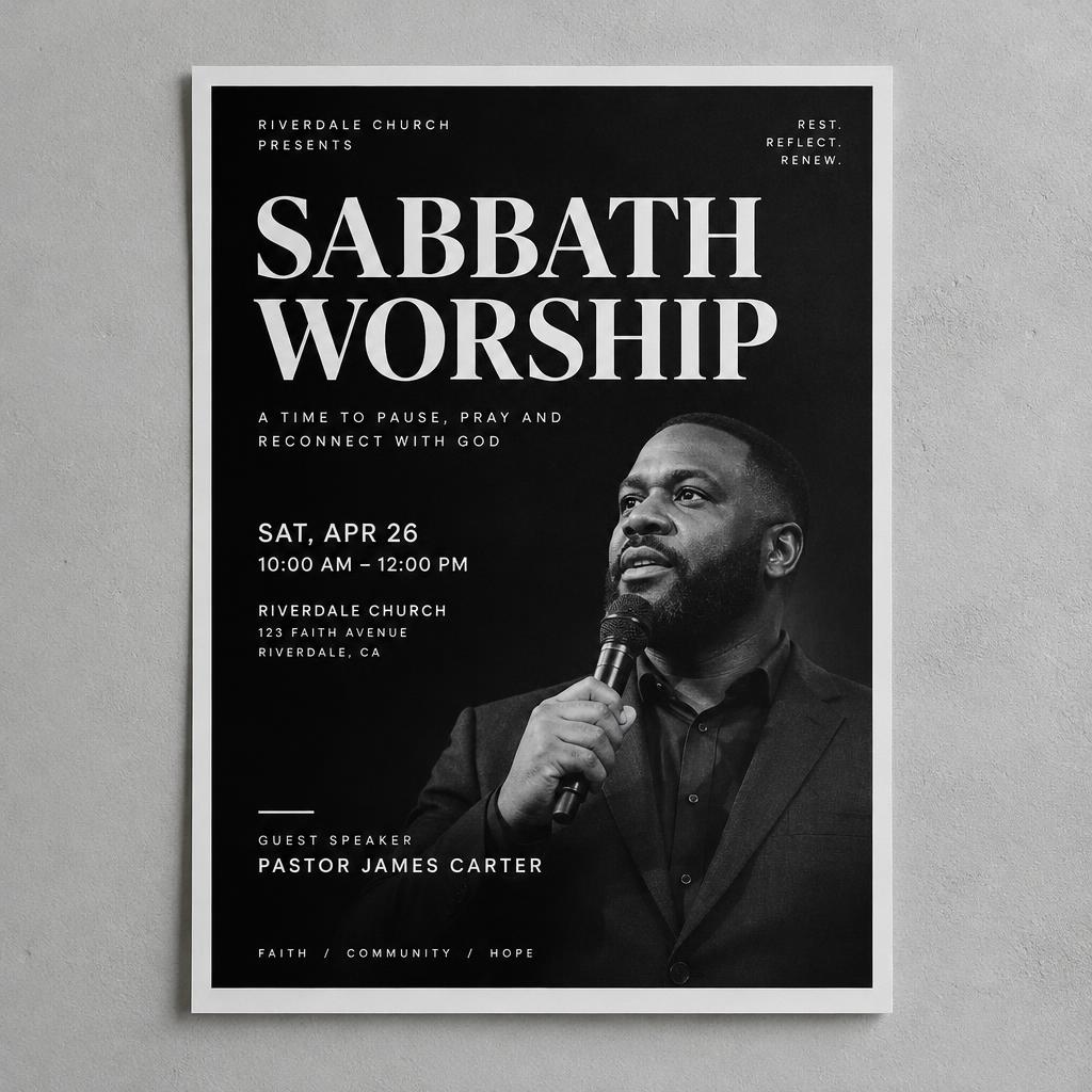 Sabbath Worship Flyer